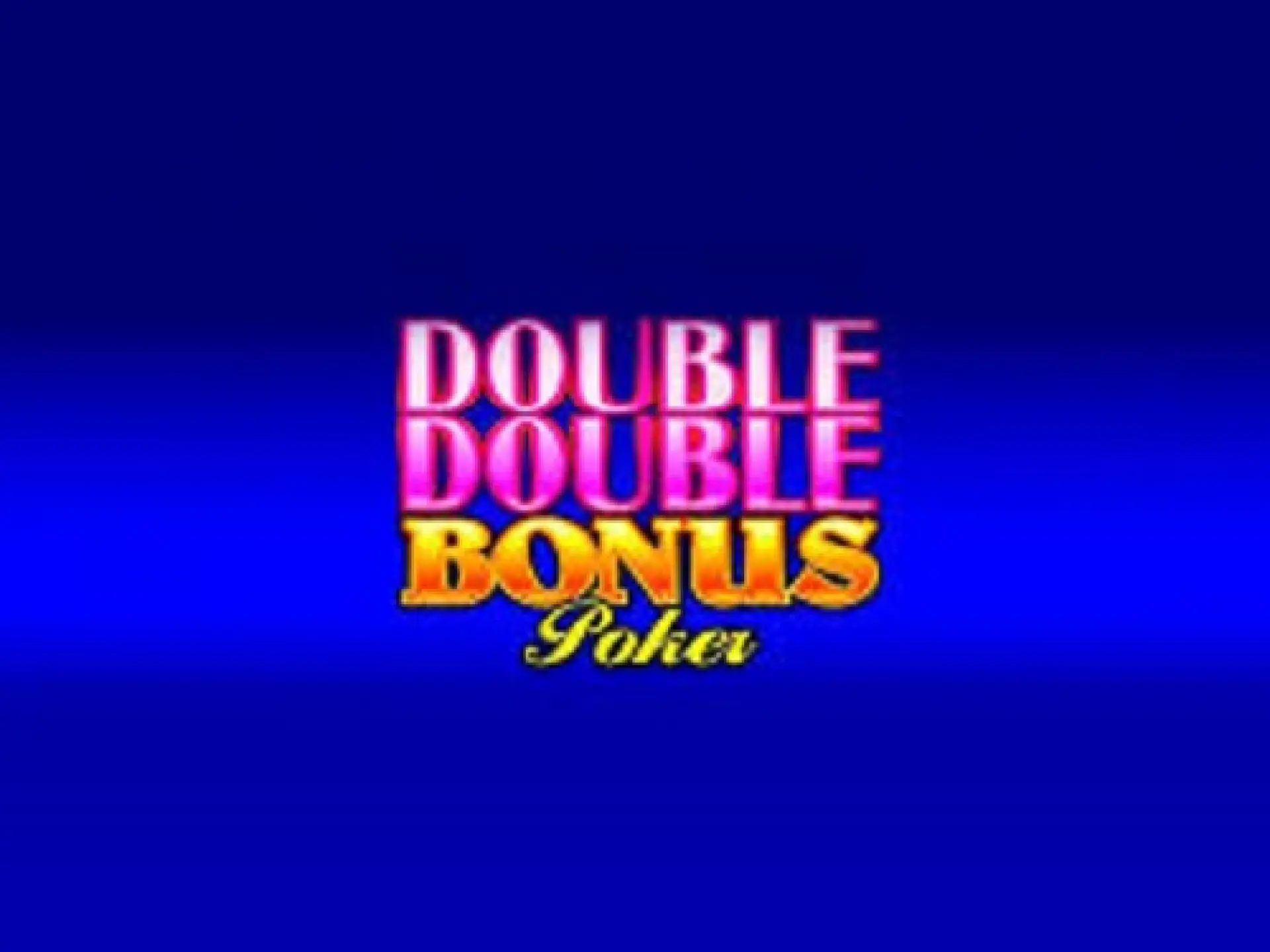 Double Double Bonus Poker