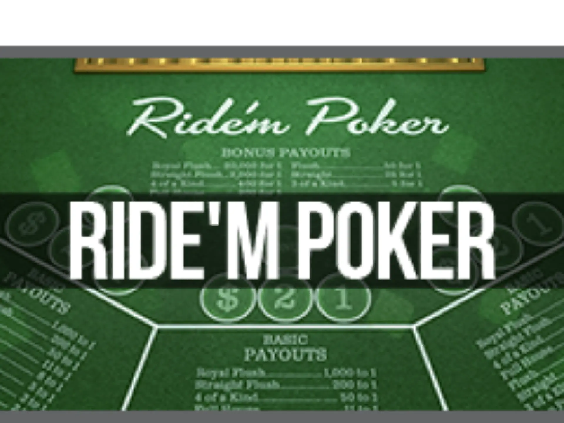Ride'm Poker