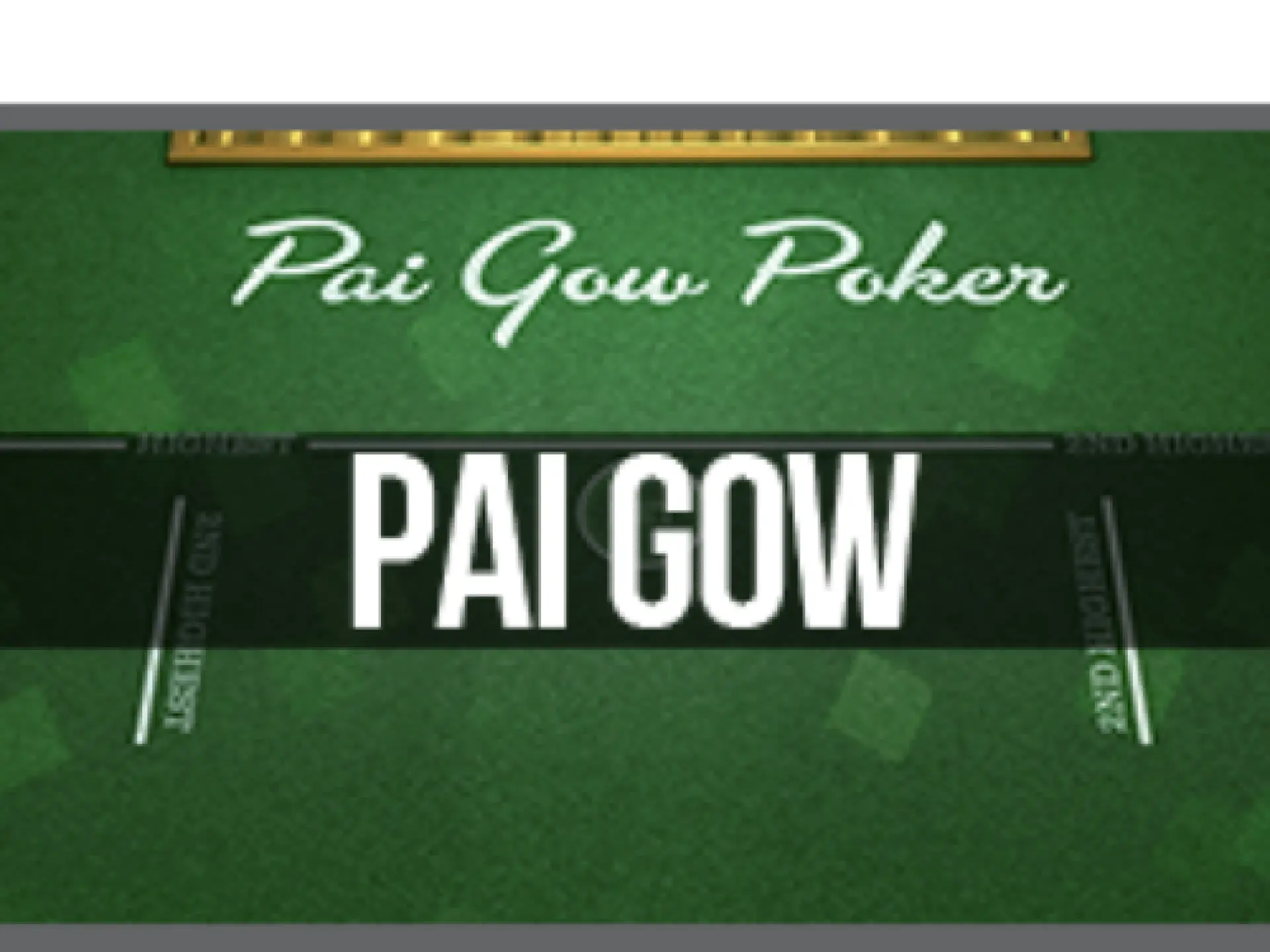 Pai Gow Poker