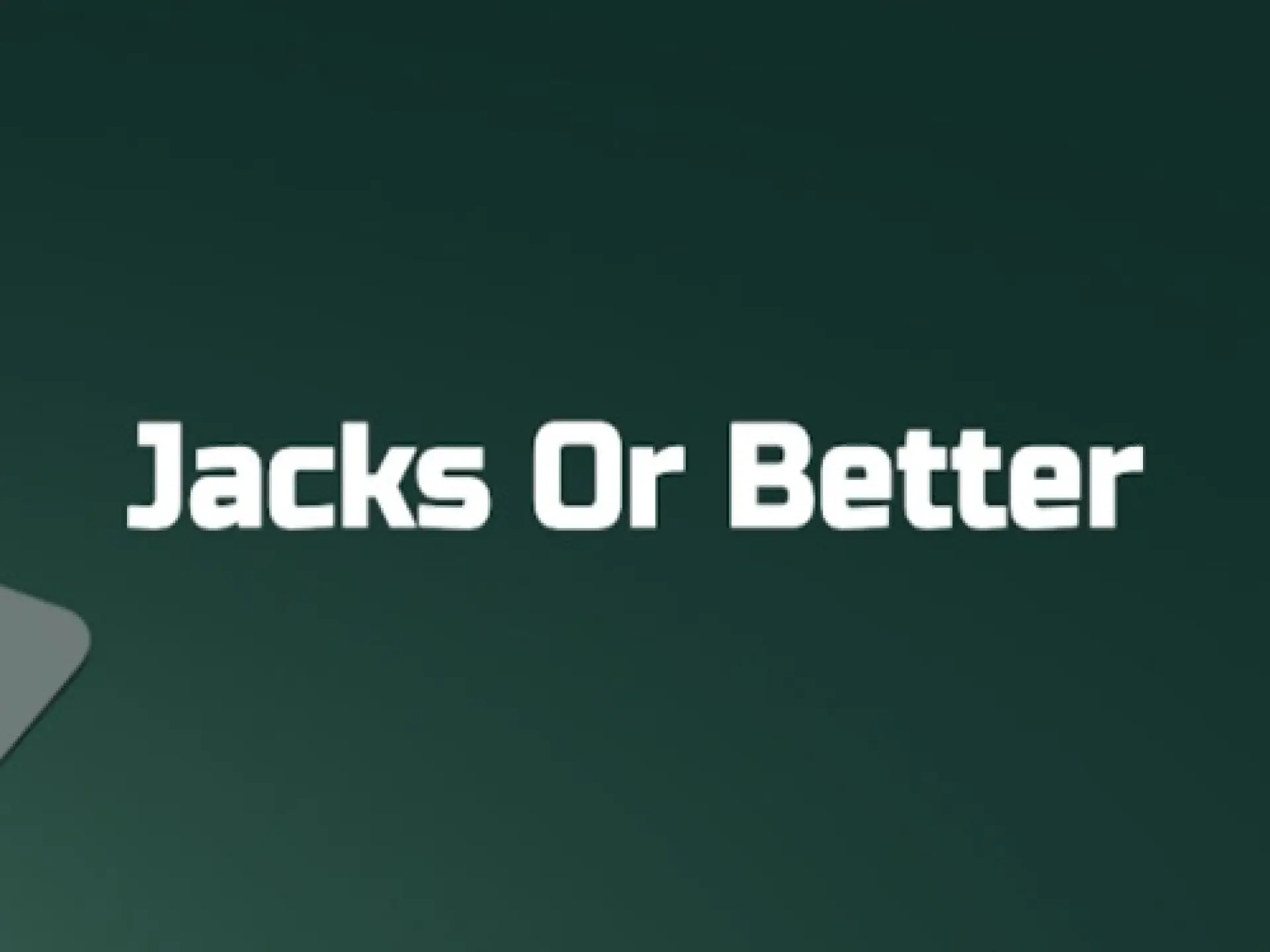 Jacks Or Better